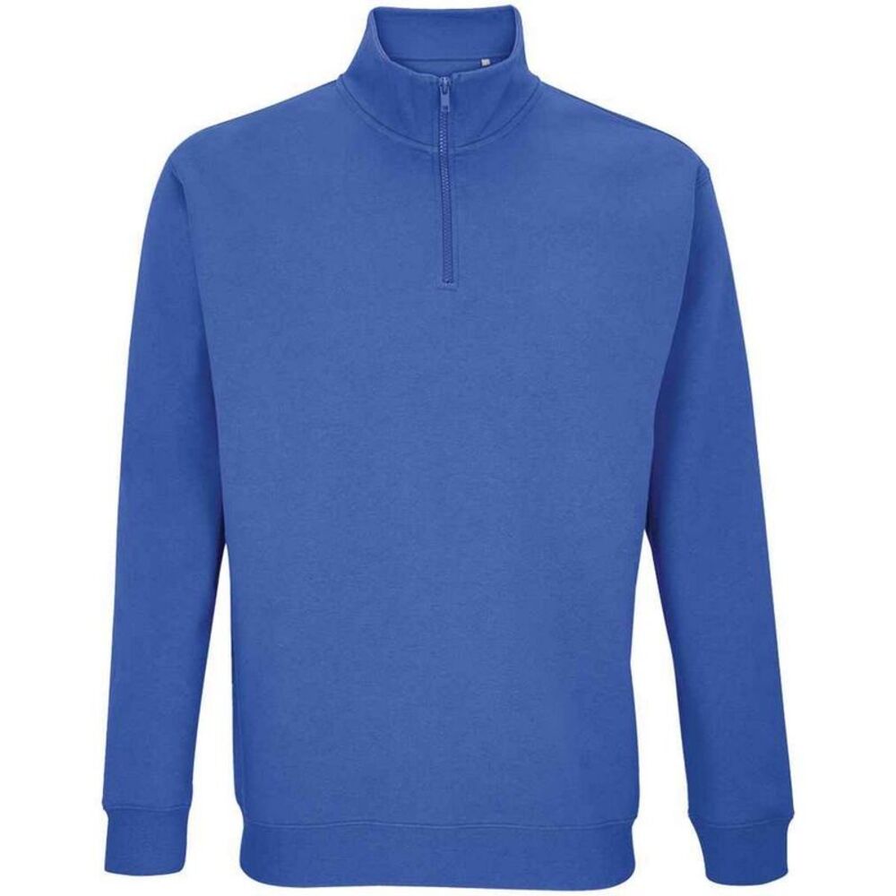 SOLS Unisex Adult Conrad Quarter Zip Sweatshirt / Royal Blue